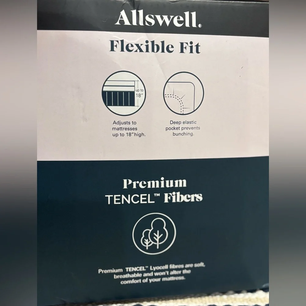 Allswell All-White Zippered Mattress Protector
